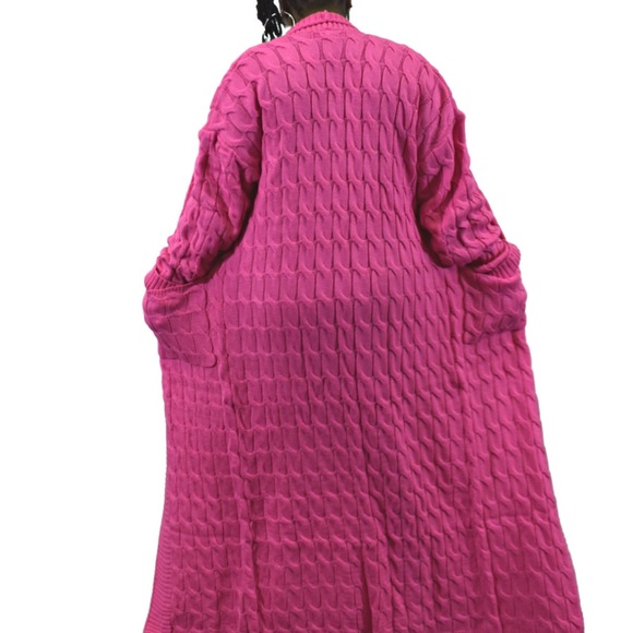 Long Cable Knit Sweater - Picture 2 of 2